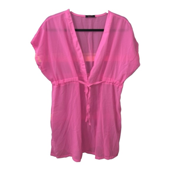 Swim Coverup, Hot Pink 19x33 - Picture 1 of 3